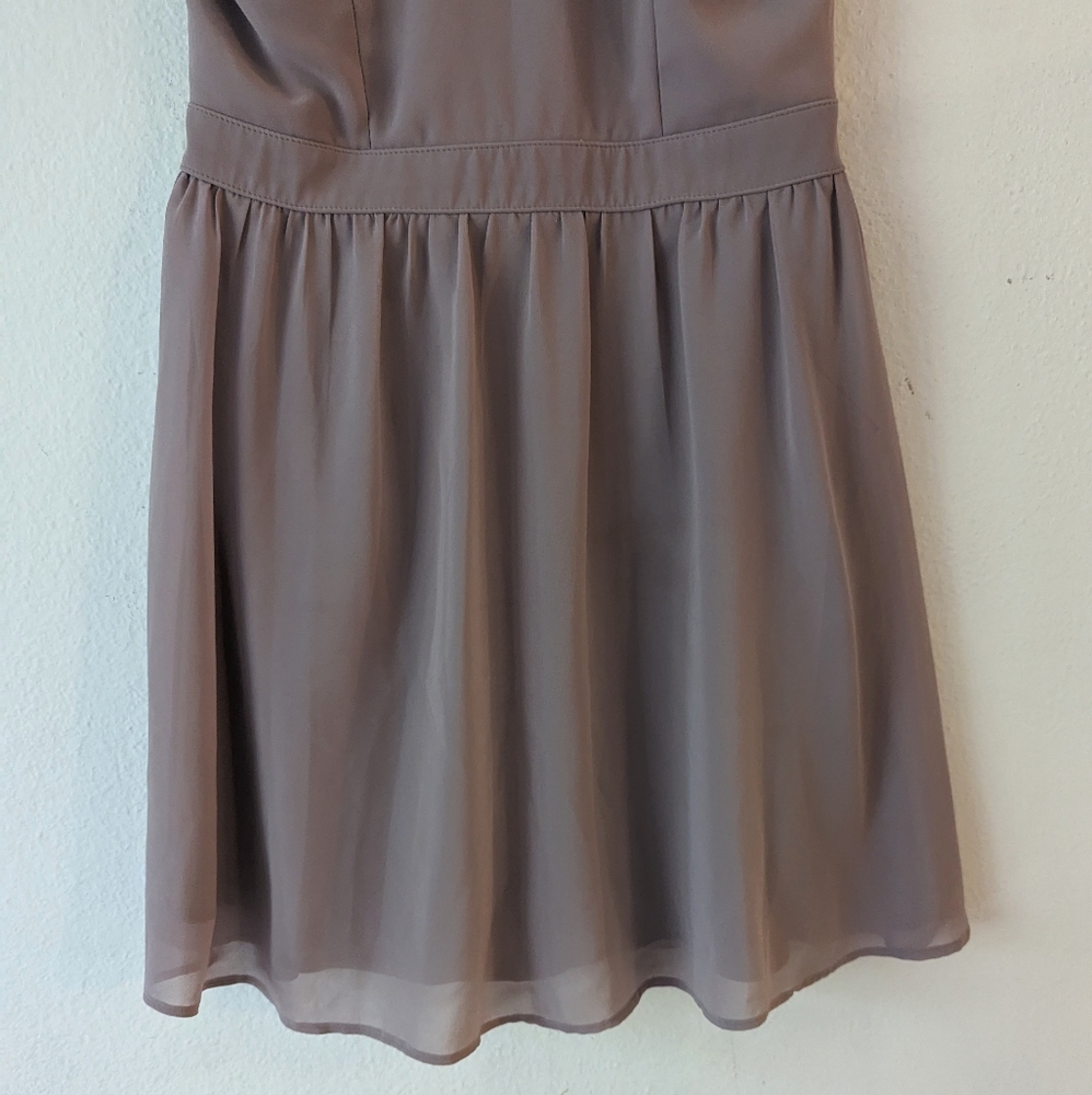 Lulus Forevermore Taupe Skater Dress View 4